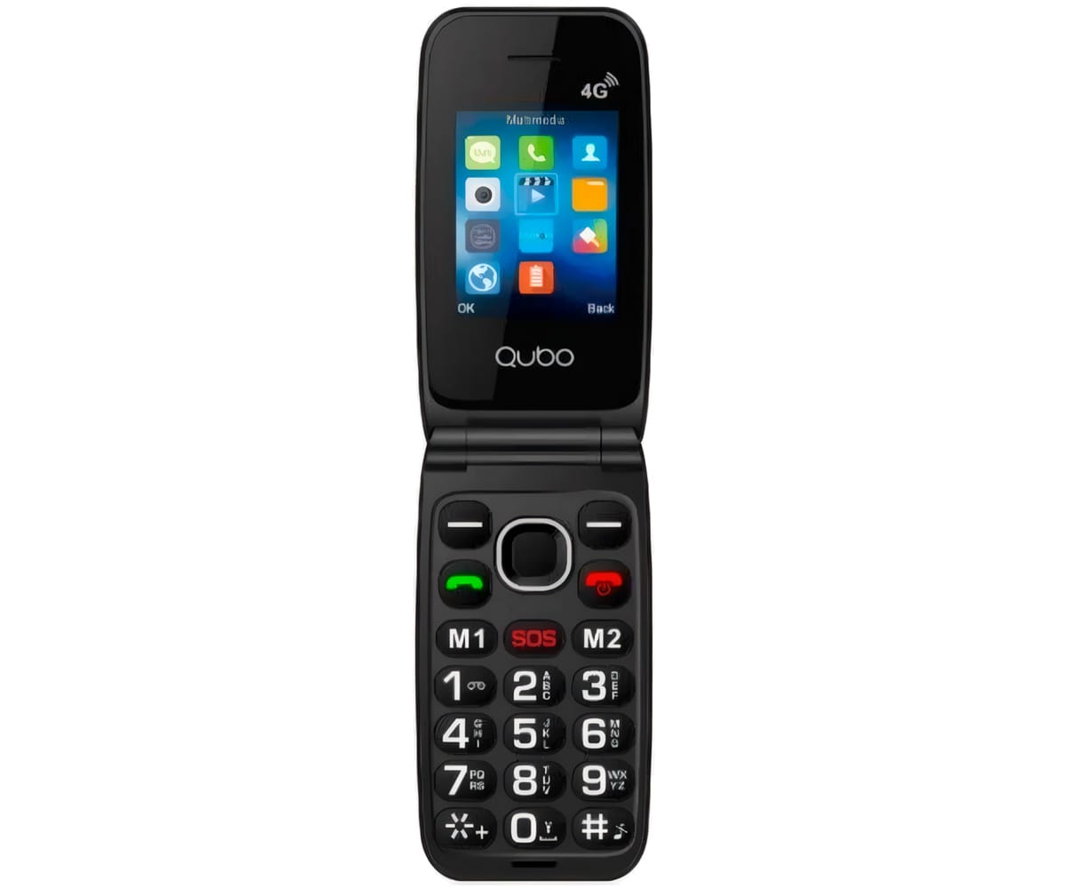 QUBO SENIOR NEO2NW-BK 4G NEGRO / MÓVIL 2.4"