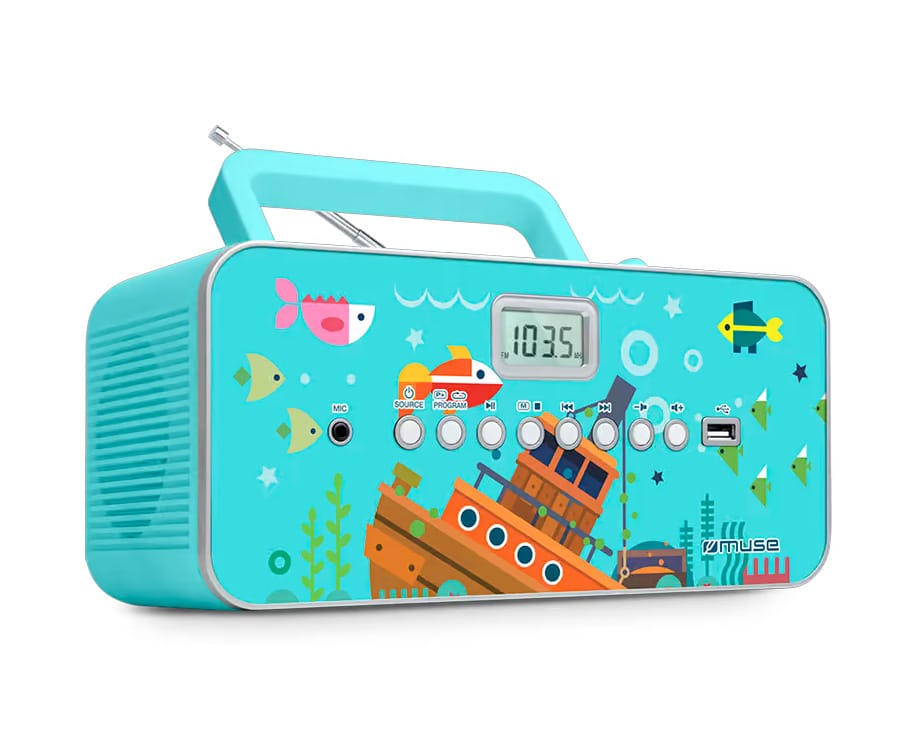 MUSE M-29 KB / RADIO PORTÁTIL CD CON MICRÓFONO - detalle