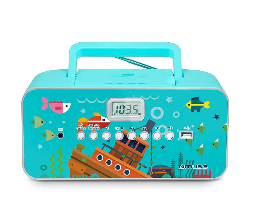 MUSE M-29 KB / RADIO PORTÁTIL CD CON MICRÓFONO - detalle