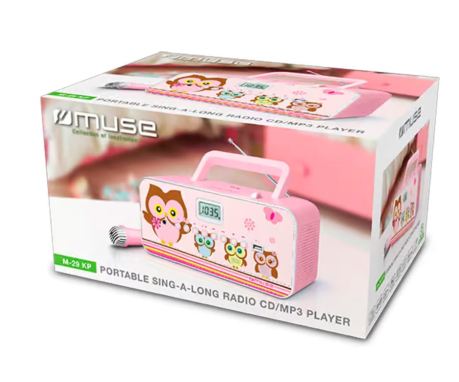 MUSE M-29 KP / RADIO PORTÁTIL CD CON MICRÓFONO - detalle