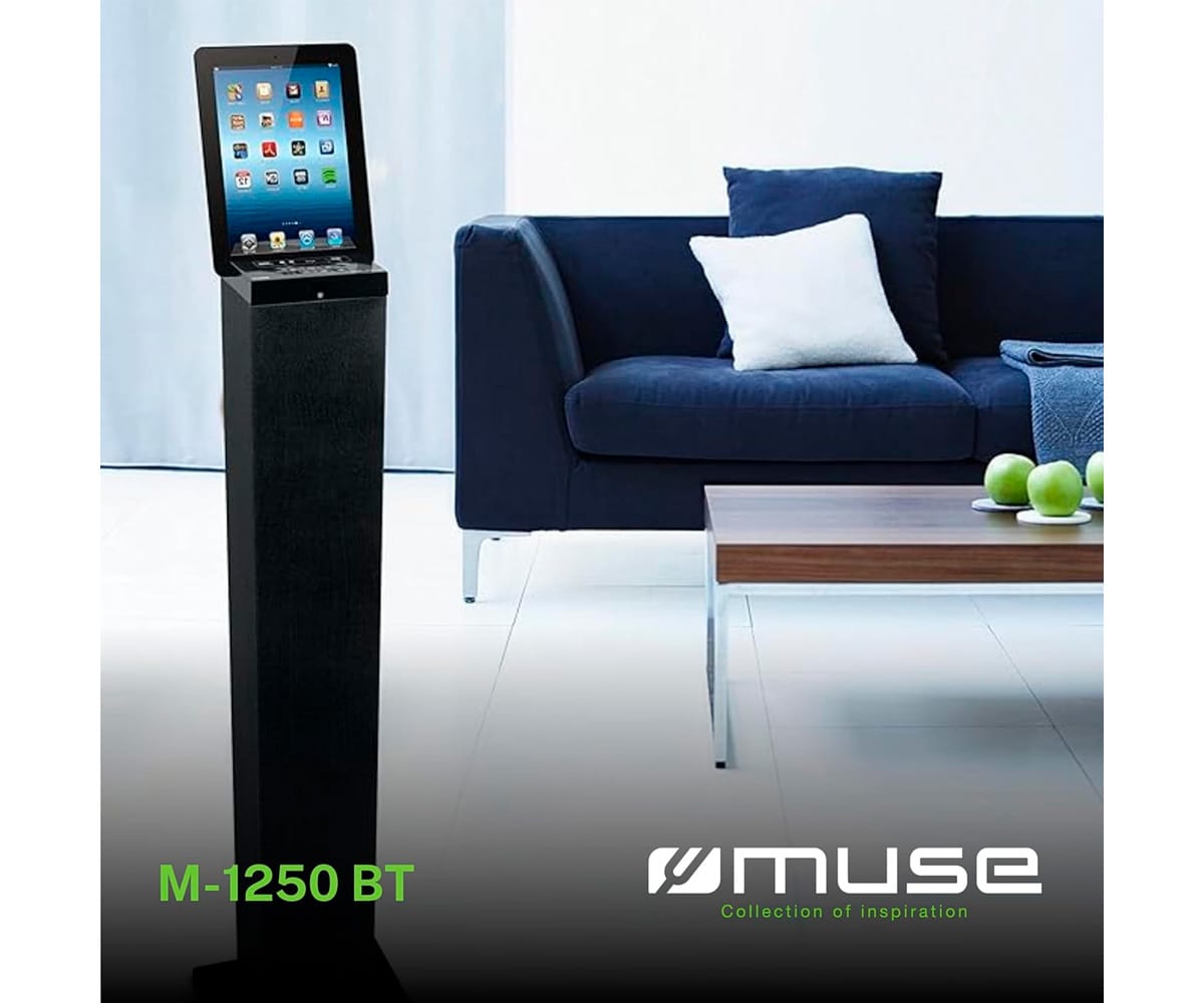MUSE M-1250 BT NEGRO / ALTAVOZ BLUETOOTH CON RADIO PLL - detalle