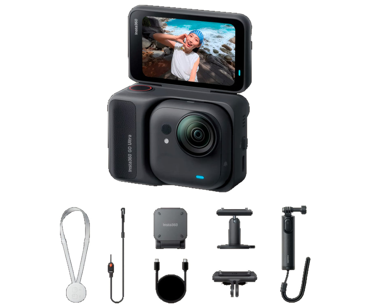 INSTA360 GO ULTRA CREATOR BUNDLE MIDNIGHT BLACK / VIDEOCÁMARA DEPORTIVA 4K