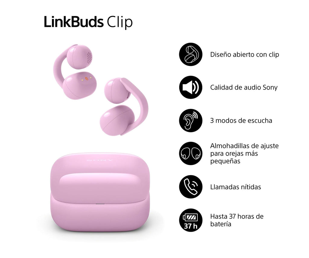 SONY LINKBUDS CLIP LAVANDA / AURICULARES INEAR TRUE WIRELESS - detalle