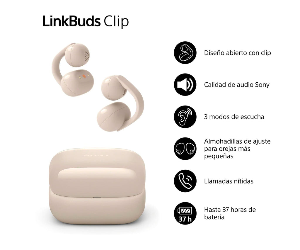 SONY LINKBUDS CLIP GREIGE / AURICULARES INEAR TRUE WIRELESS - detalle