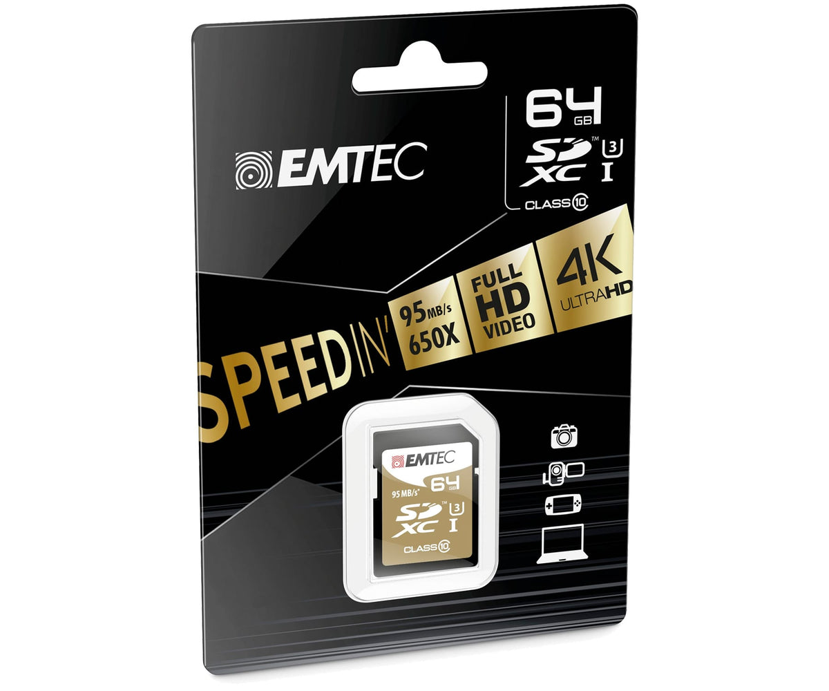 EMTEC ECMSD64GXC10SP 64GB NEGRO / TARJETA DE MEMORIA SD - detalle