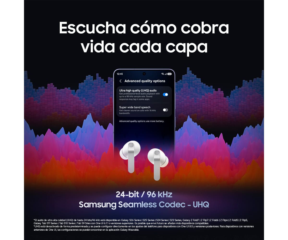SAMSUNG GALAXY BUDS4 PRO BLACK / AURICULARES INEAR INÁLAMBRICOS - detalle