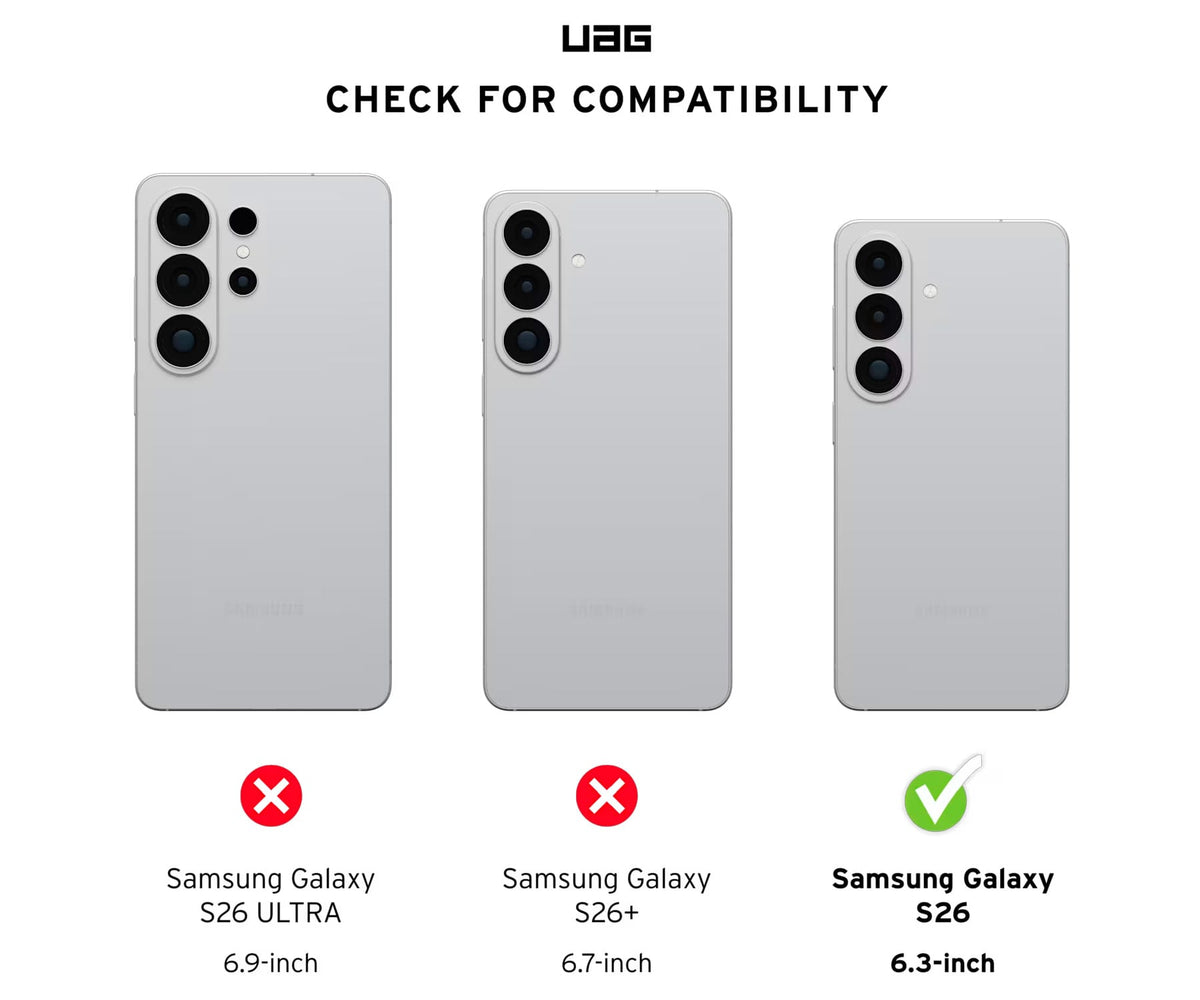 UAG FUNDA SCOUT CLEAR HIELO/BLANCO⁤⁣ / SAMSUNG GALAXY S26 - detalle