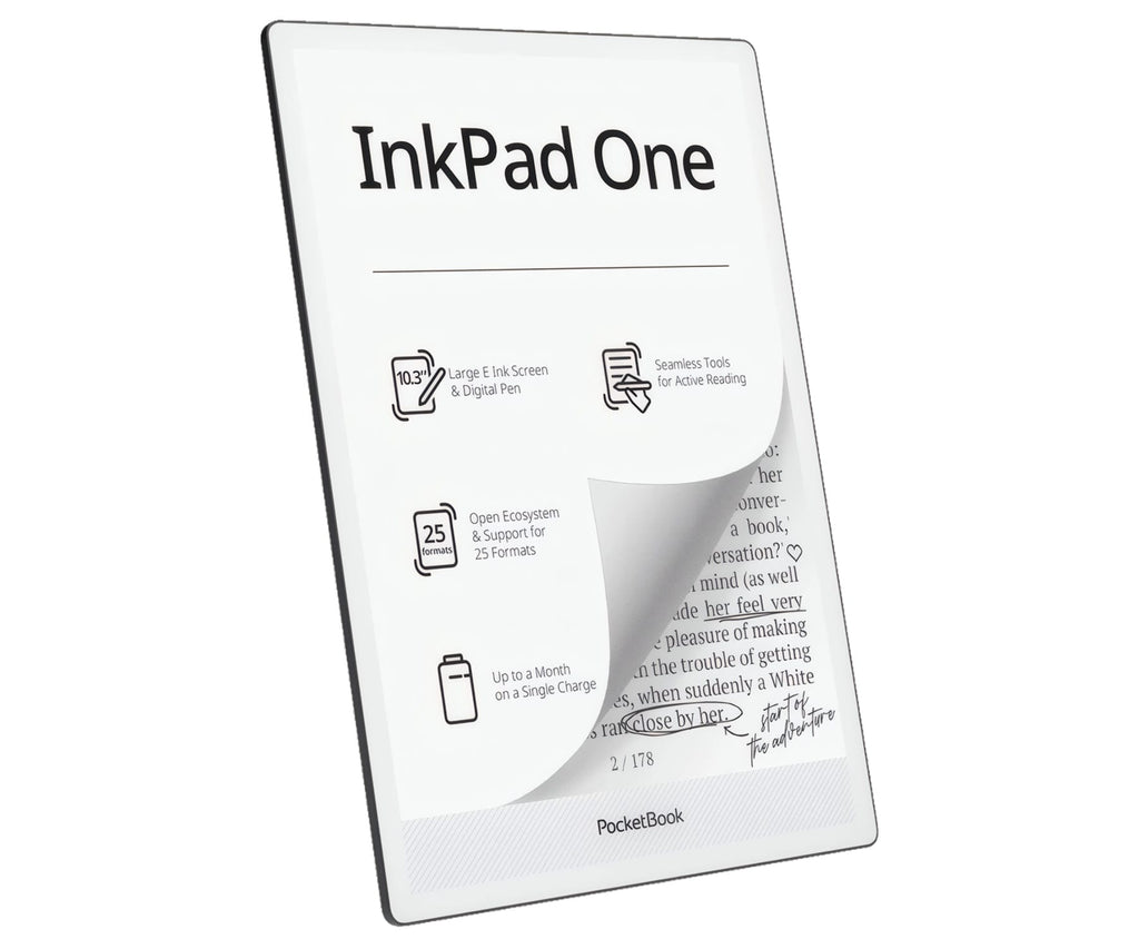 POCKETBOOK INKPAD ONE MATTE BLACK / LECTOR DE LIBROS ELECTRÓNICOS 10.3" 32GB - detalle