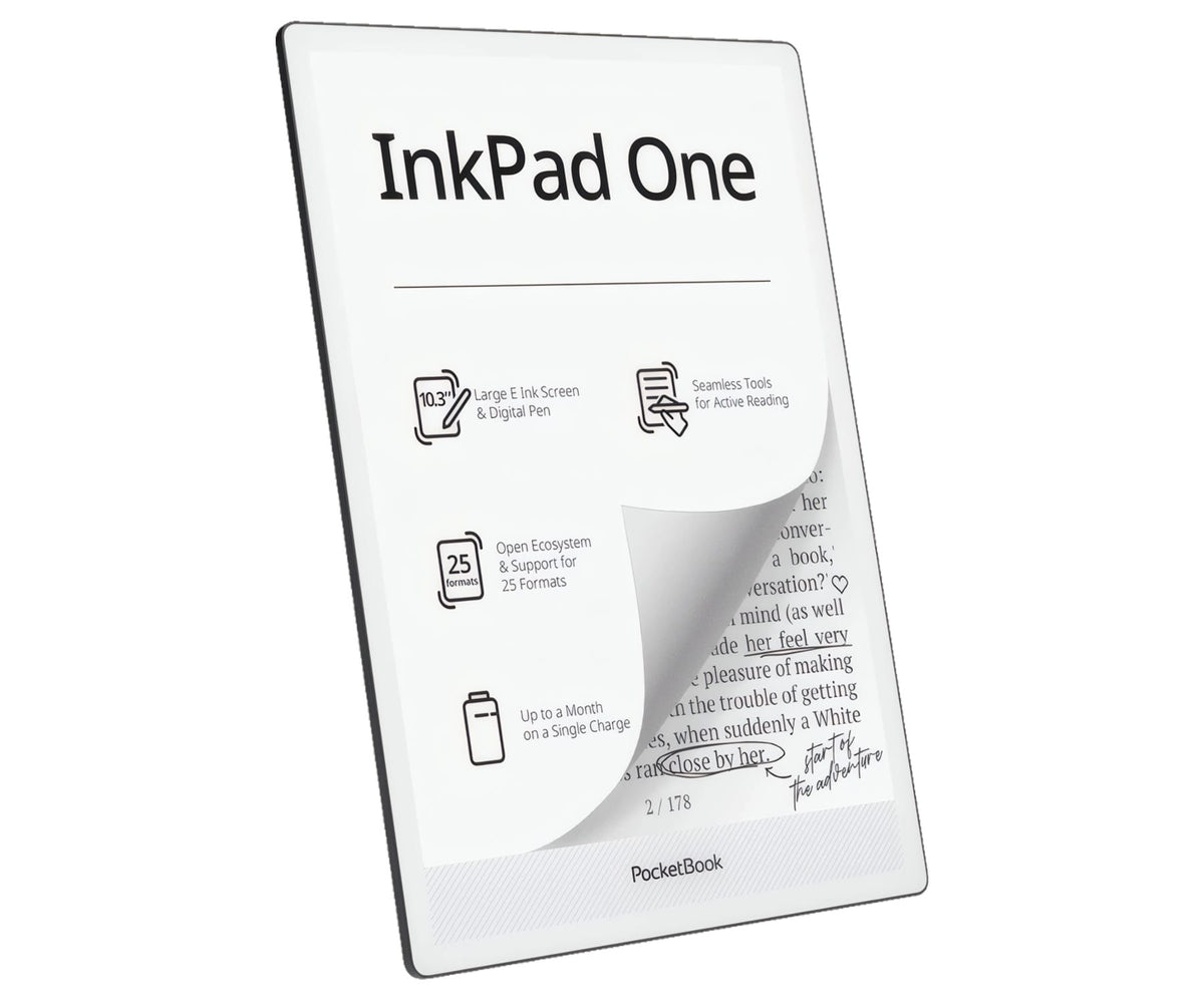 POCKETBOOK INKPAD ONE MATTE BLACK / LECTOR DE LIBROS ELECTRÓNICOS 10.3" 32GB - detalle