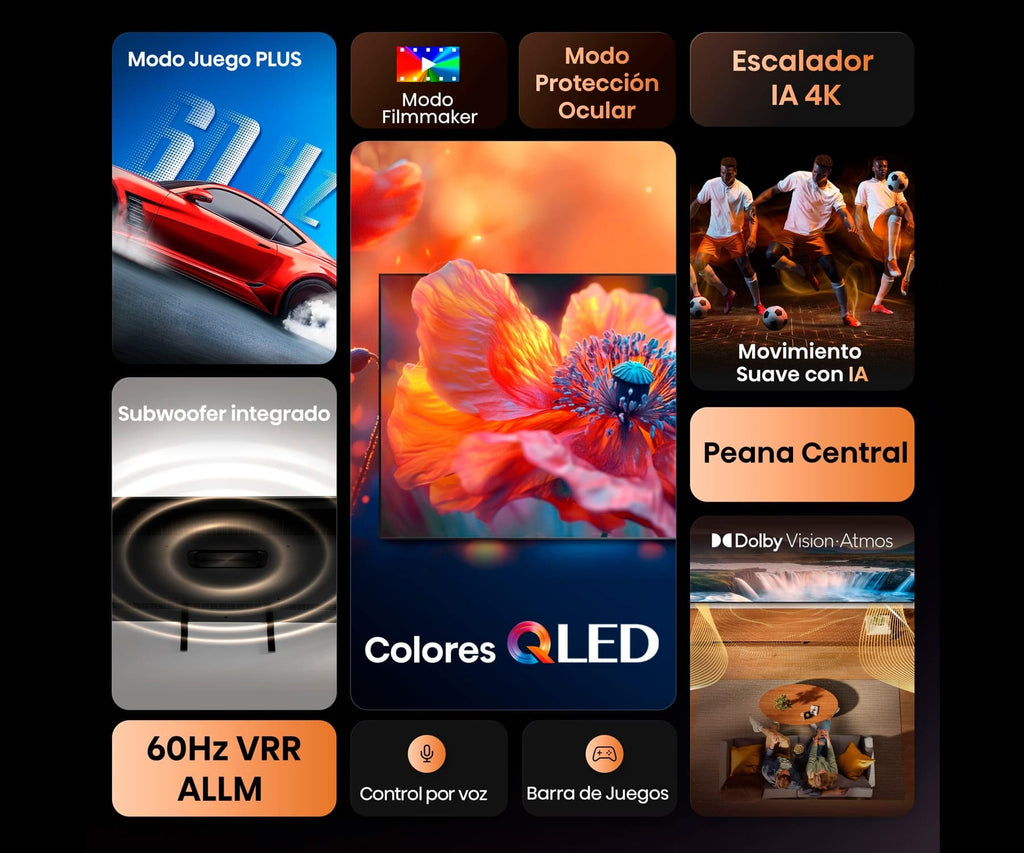 HISENSE 65A7Q / TELEVISOR SMART TV 65'' QLED 4K DOLBY VISION Y ATMOS - detalle