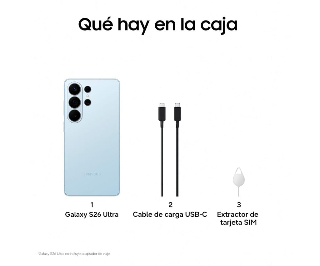 SAMSUNG GALAXY S26 ULTRA SKY BLUE / 12GB+512GB / 6.9" DYNAMIC AMOLED 120HZ QHD+ - detalle