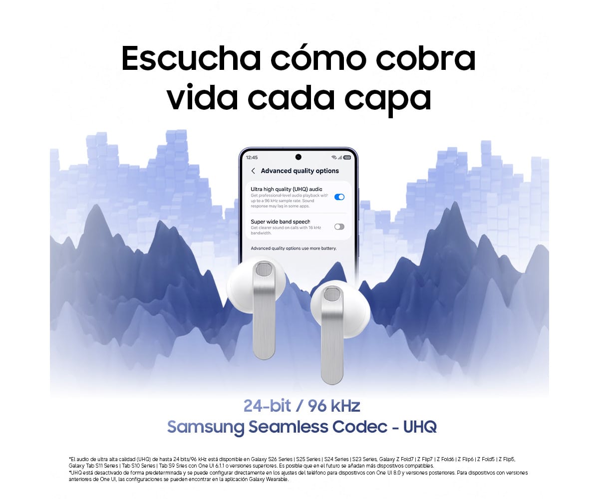 SAMSUNG GALAXY BUDS4 WHITE / AURICULARES INEAR INÁLAMBRICOS - detalle