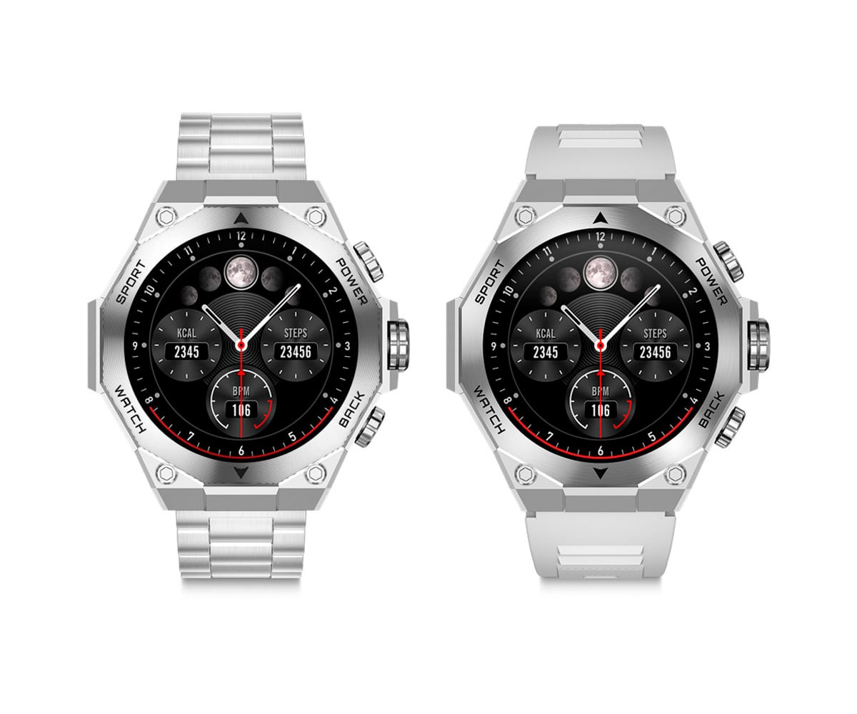 KSIX TITANIUM PLATEADO / SMARTWATCH 1.43" - detalle
