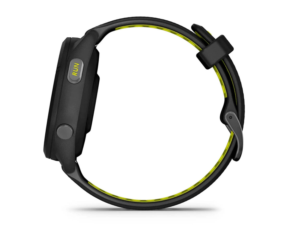 GARMIN FORERUNNER® 265S NEGRO CON CORREA DE SILICONA EN NEGRO/AMARILLO / SMARTWATCH 42MM - detalle