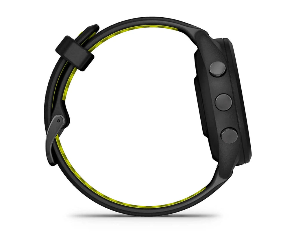 GARMIN FORERUNNER® 265S NEGRO CON CORREA DE SILICONA EN NEGRO/AMARILLO / SMARTWATCH 42MM - detalle