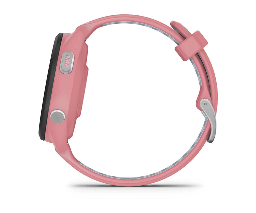 GARMIN FORERUNNER® 265S NEGRO CON CARCASA EN ROSA Y CORREA DE SILICONA EN ROSA/GRIS / SMARTWATCH 42MM - detalle