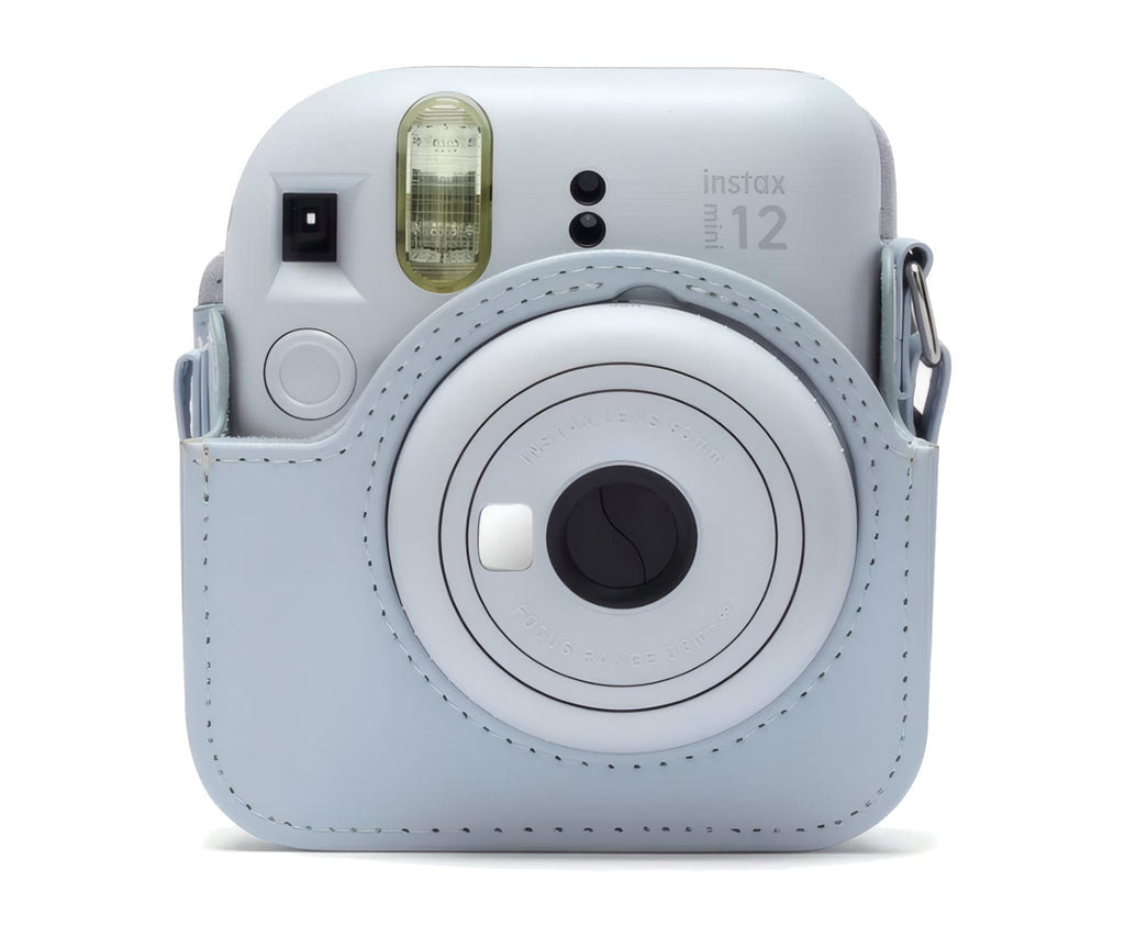 FUJIFILM FUNDA INSTAX MINI 12 CLAY WHITE / FUNDA DE CÁMARA CON CORREA AJUSTABLE