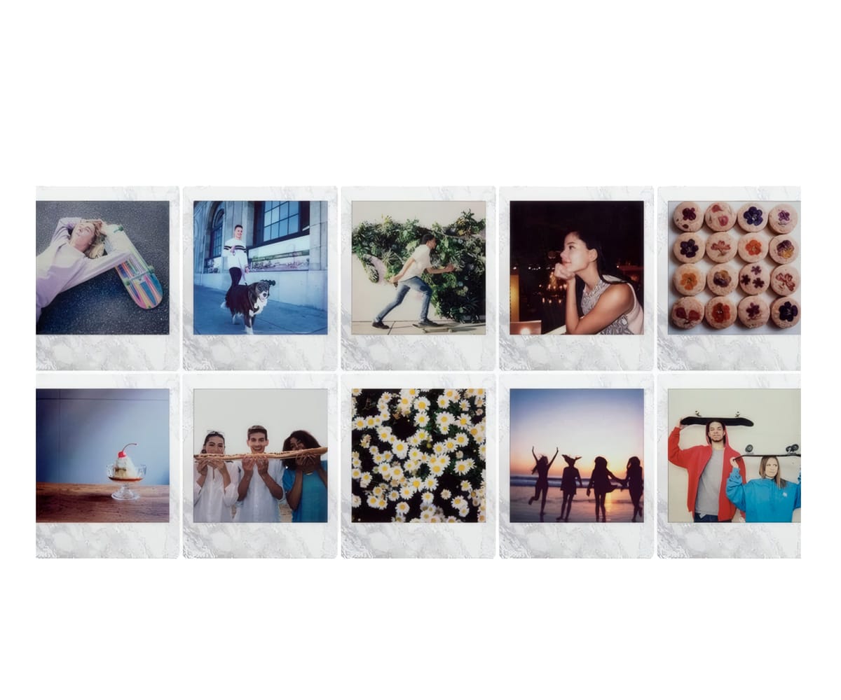 FUJIFILM INSTAX SQUARE WHITE MARBLE / PELÍCULA FOTOGRÁFICA INSTANTÁNEA - detalle