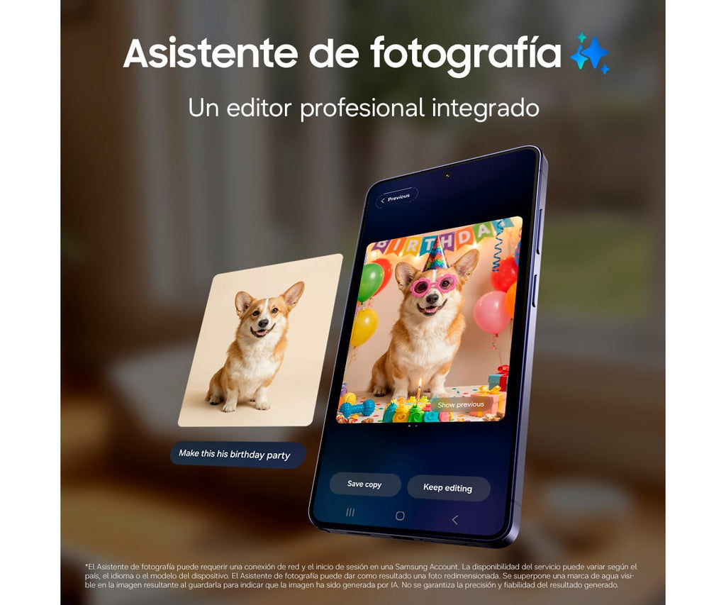 SAMSUNG GALAXY S26 ULTRA SKY BLUE / 12GB+256GB / 6.9" DYNAMIC AMOLED 120HZ QHD+ - detalle