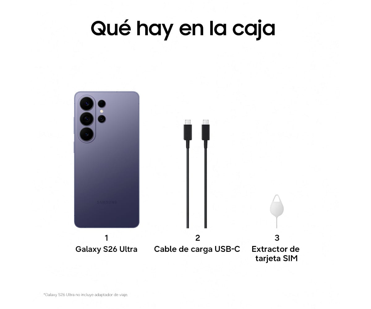 SAMSUNG GALAXY S26 ULTRA COBALT VIOLET / 12GB+256GB / 6.9" DYNAMIC AMOLED 120HZ QHD+ - detalle