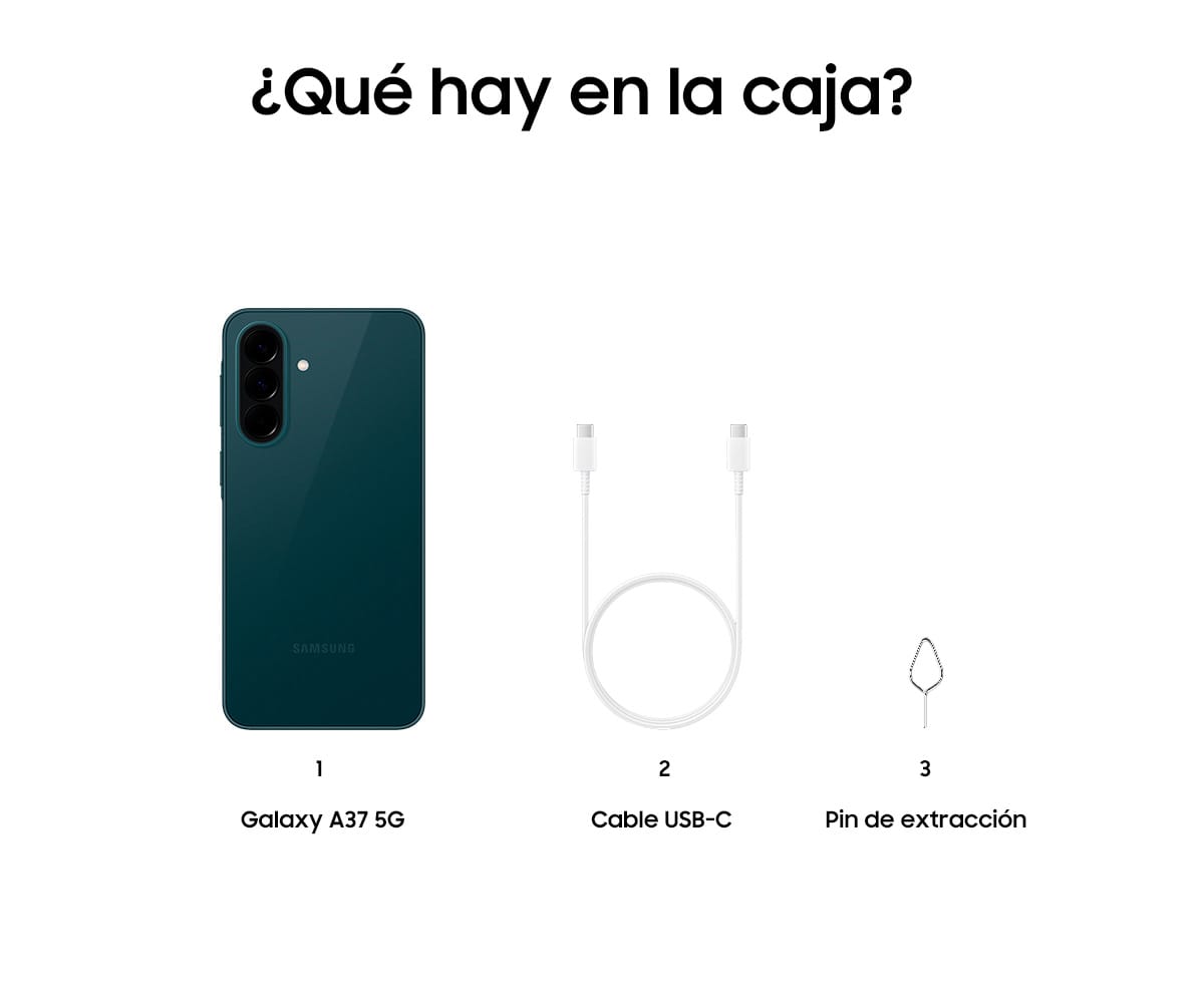 SAMSUNG GALAXY A37 5G DARK GREEN / 8GB + 256GB / 6,7" SUPER AMOLED FHD+ - detalle