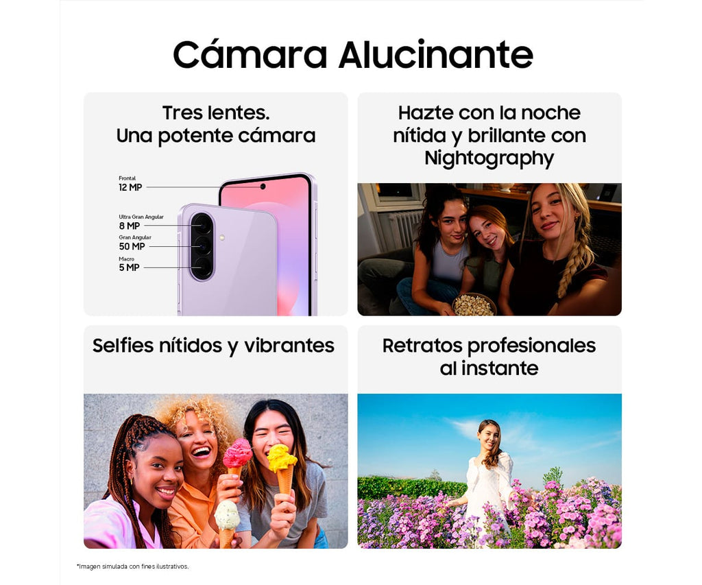 SAMSUNG GALAXY A37 5G DARK GREEN / 8GB + 256GB / 6,7" SUPER AMOLED FHD+ - detalle