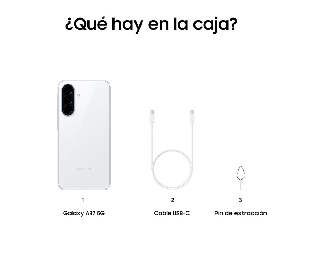 SAMSUNG GALAXY A37 5G WHITE / 8GB + 256GB / 6,7" SUPER AMOLED FHD+ - detalle