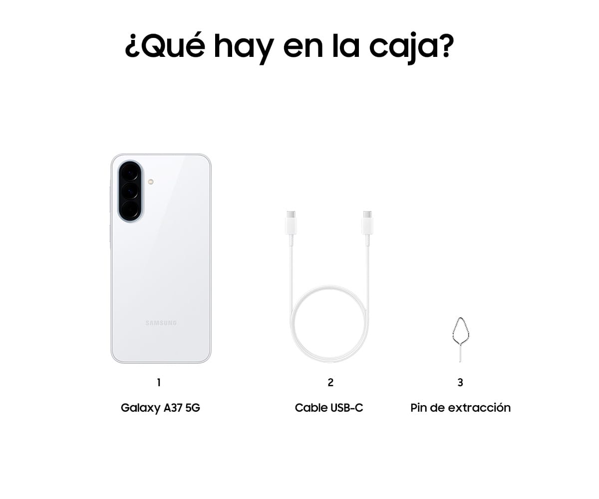 SAMSUNG GALAXY A37 5G WHITE / 8GB + 256GB / 6,7" SUPER AMOLED FHD+ - detalle