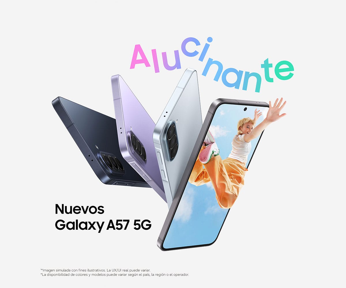 SAMSUNG GALAXY A57 5G GRAY / 8GB + 256GB / 6,7" SUPER AMOLED PLUS FHD+ - detalle