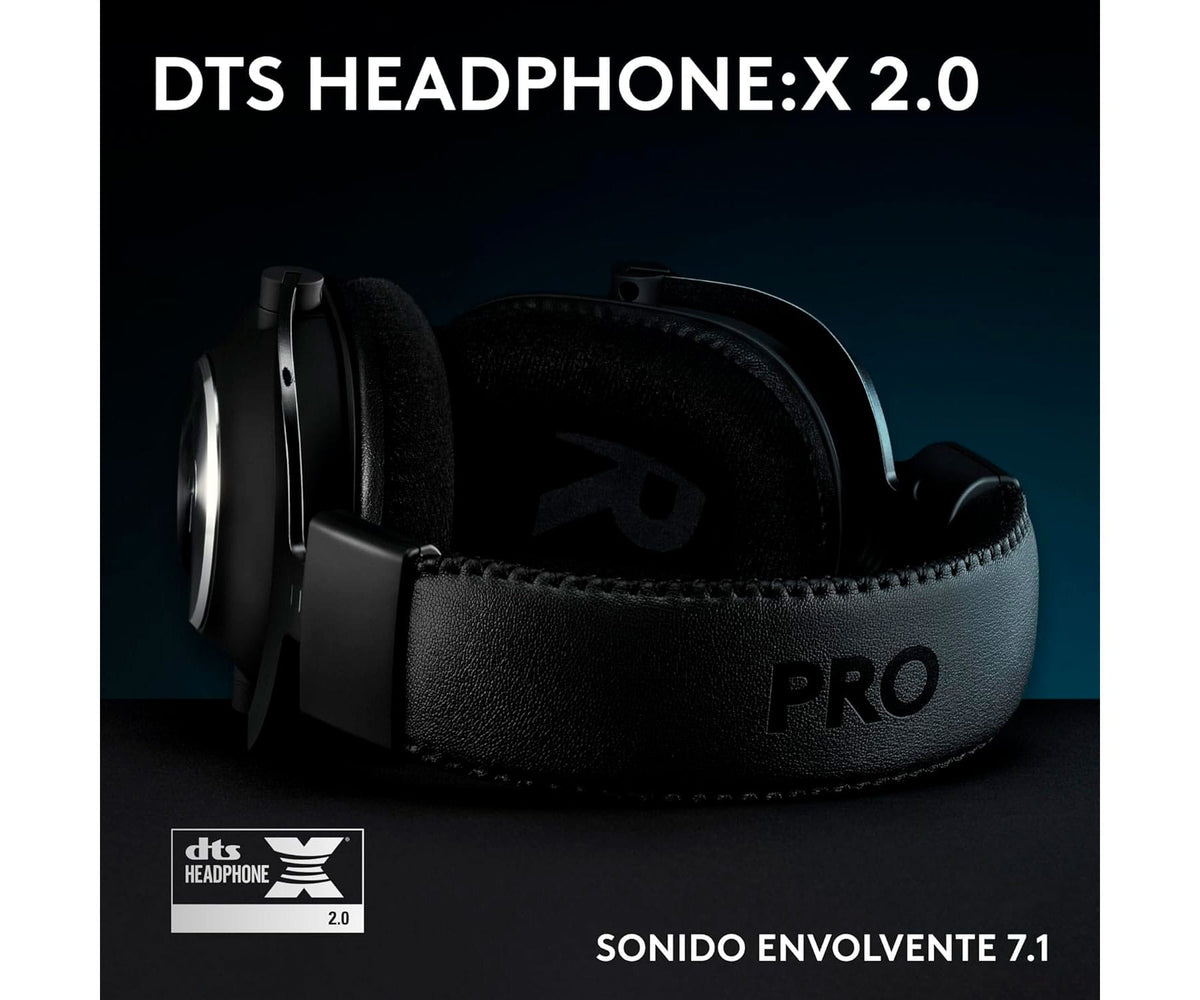 LOGITECH PRO X NEGRO / AURICULARES PARA JUEGOS 7.1 CON CABLE - detalle