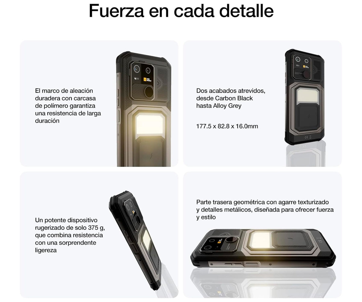 AGM G3 PRO BLACK / 12+512GB / TELÉFONO INTELIGENTE RESISTENTE CON CÁMARA TÉRMICA - detalle