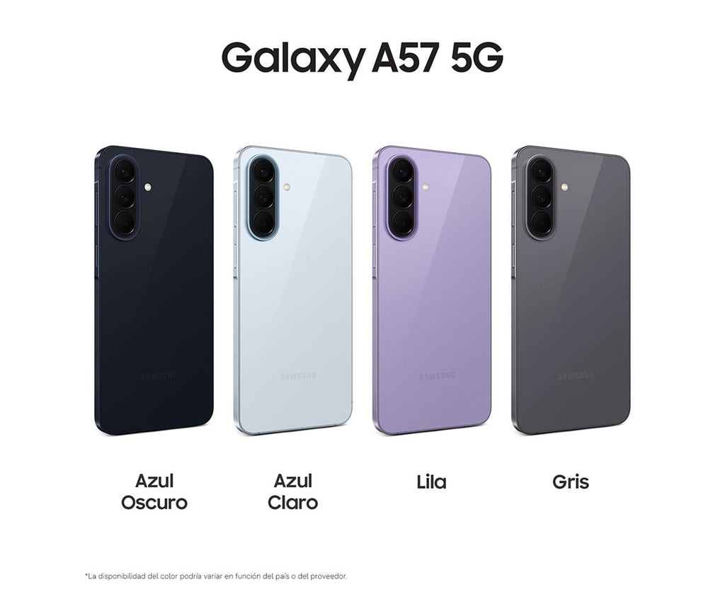 SAMSUNG GALAXY A57 5G VIOLET / 12GB + 512GB / 6,7" SUPER AMOLED PLUS FHD+ - detalle