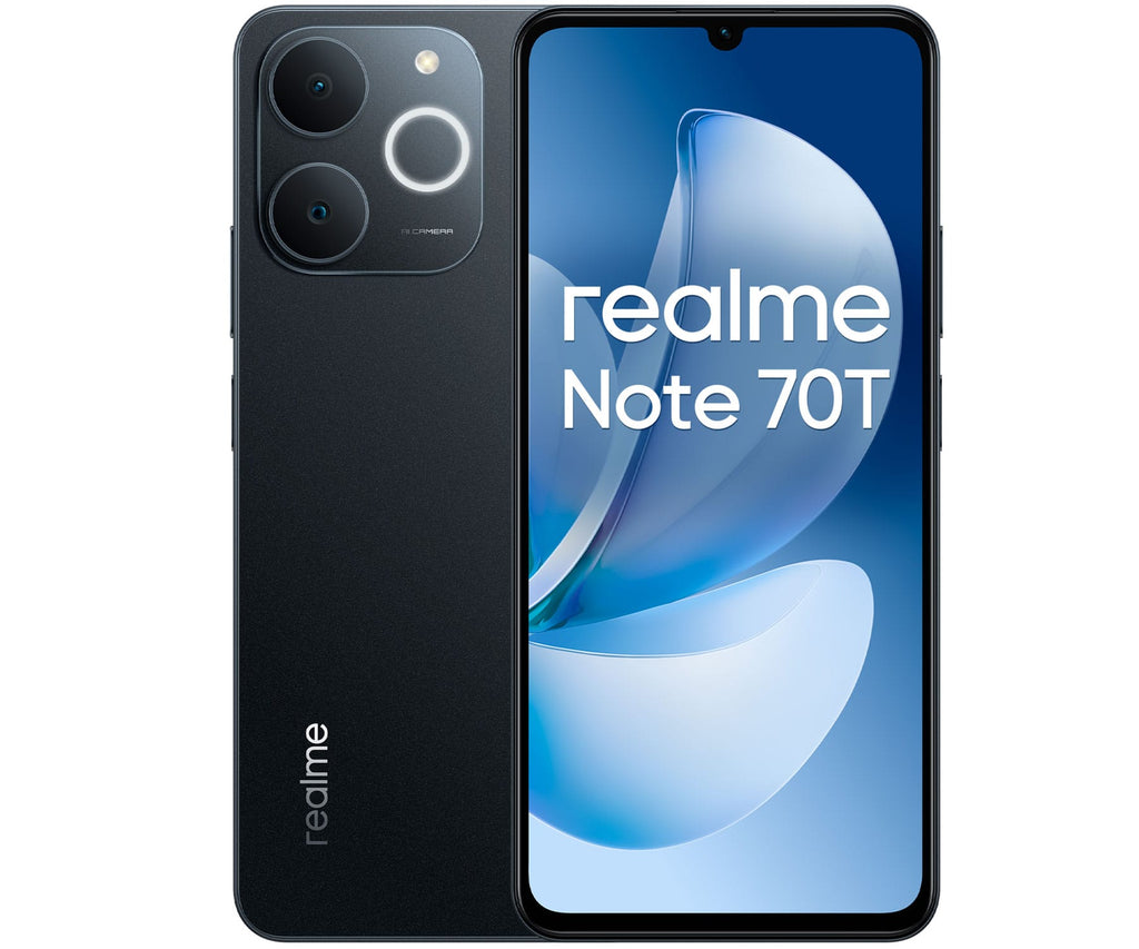 REALME NOTE 70T 4G BLACK / 4+128GB / 6,74" 90HZ HD+,