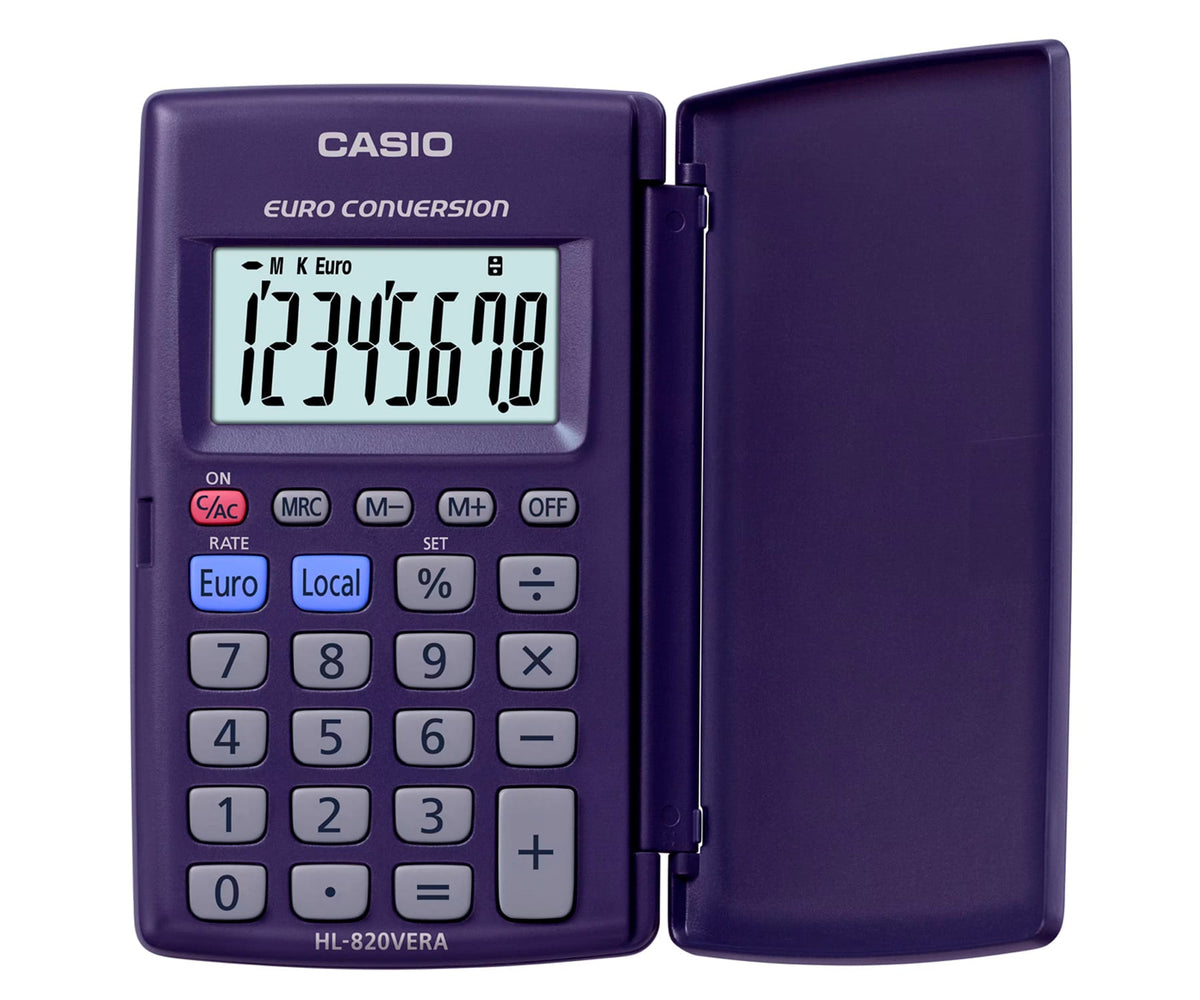 CASIO HL-820VERA AZUL / CALCULADORA BÁSICA