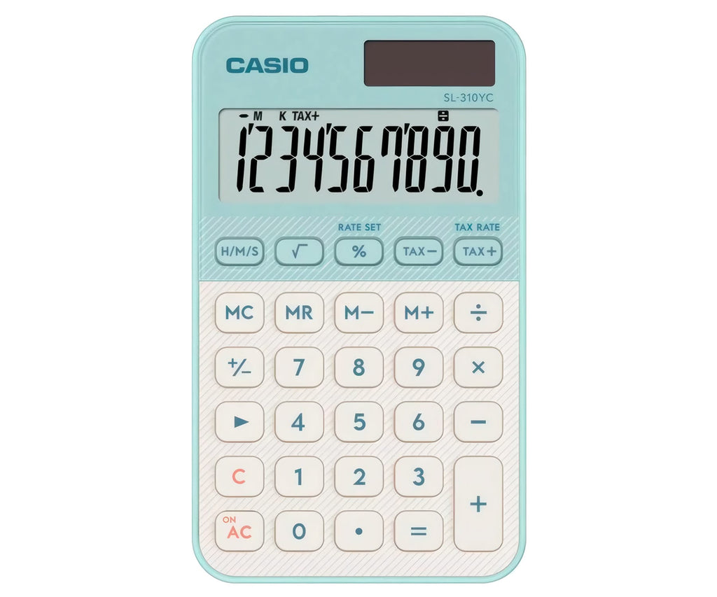 CASIO SL-310YC VERDE CLARO / CALCULADORA DE BOLSILLO