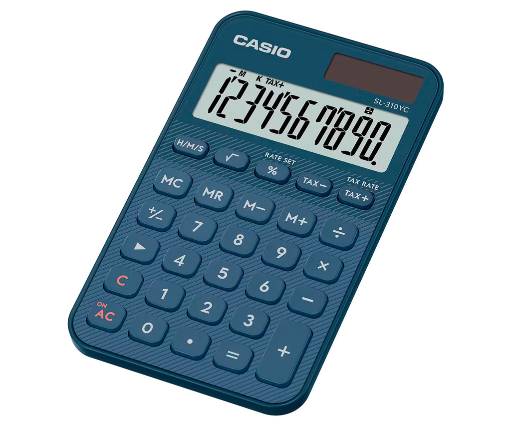 CASIO SL-310YC AZUL MARINO / CALCULADORA DE BOLSILLO - detalle