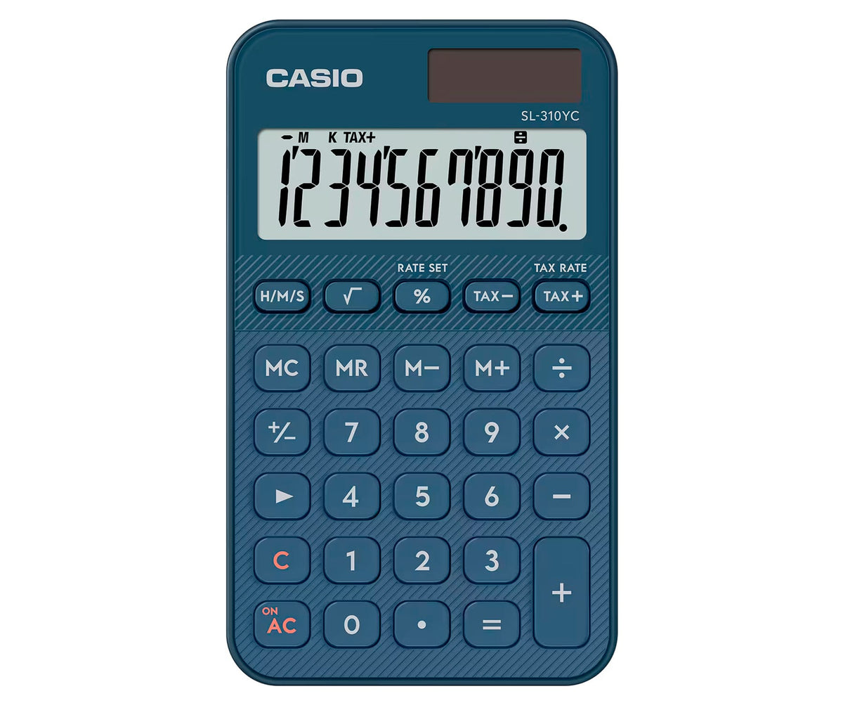 CASIO SL-310YC AZUL MARINO / CALCULADORA DE BOLSILLO