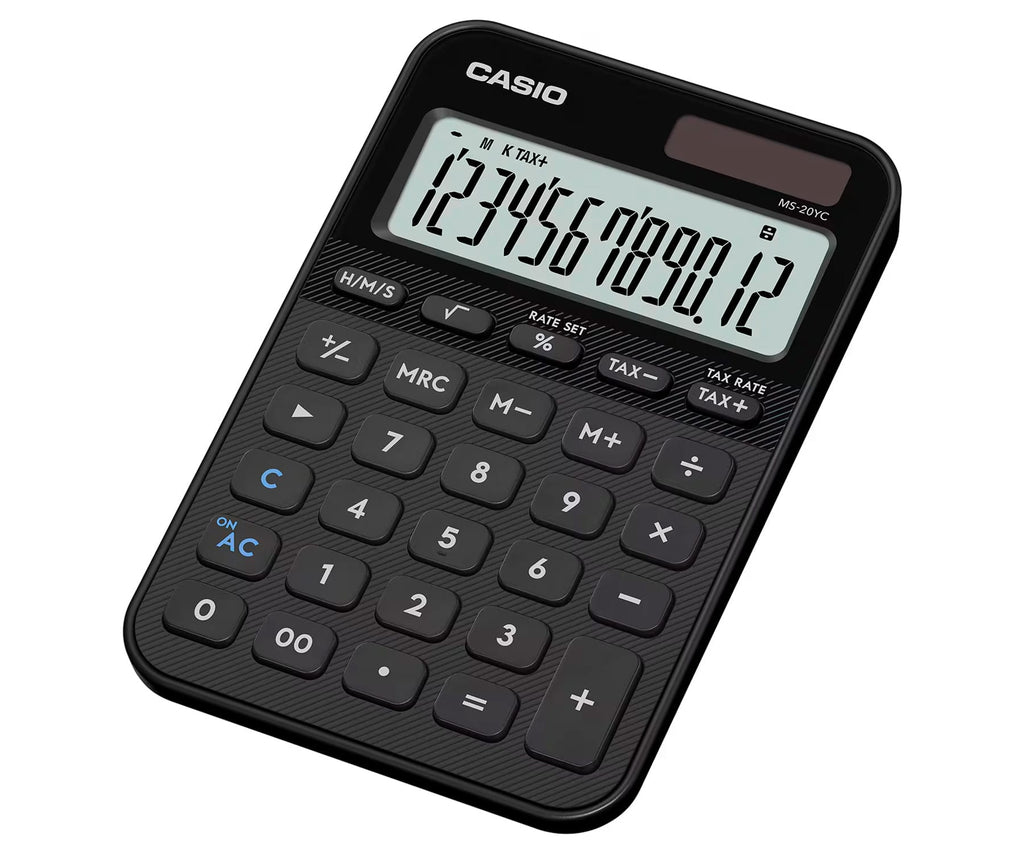 CASIO MS-20YC NEGRO / CALCULADORA DE MESA - detalle