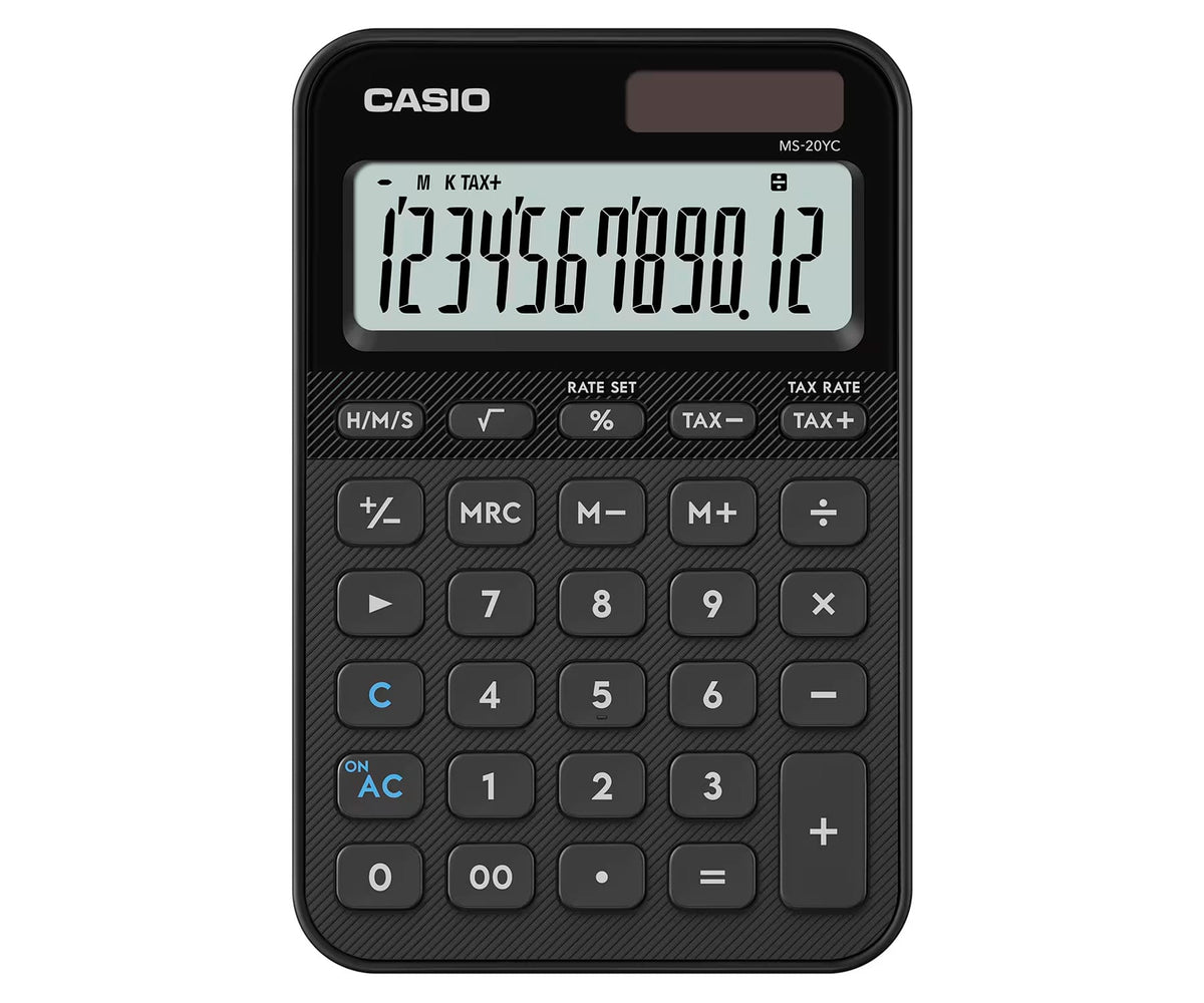 CASIO MS-20YC NEGRO / CALCULADORA DE MESA