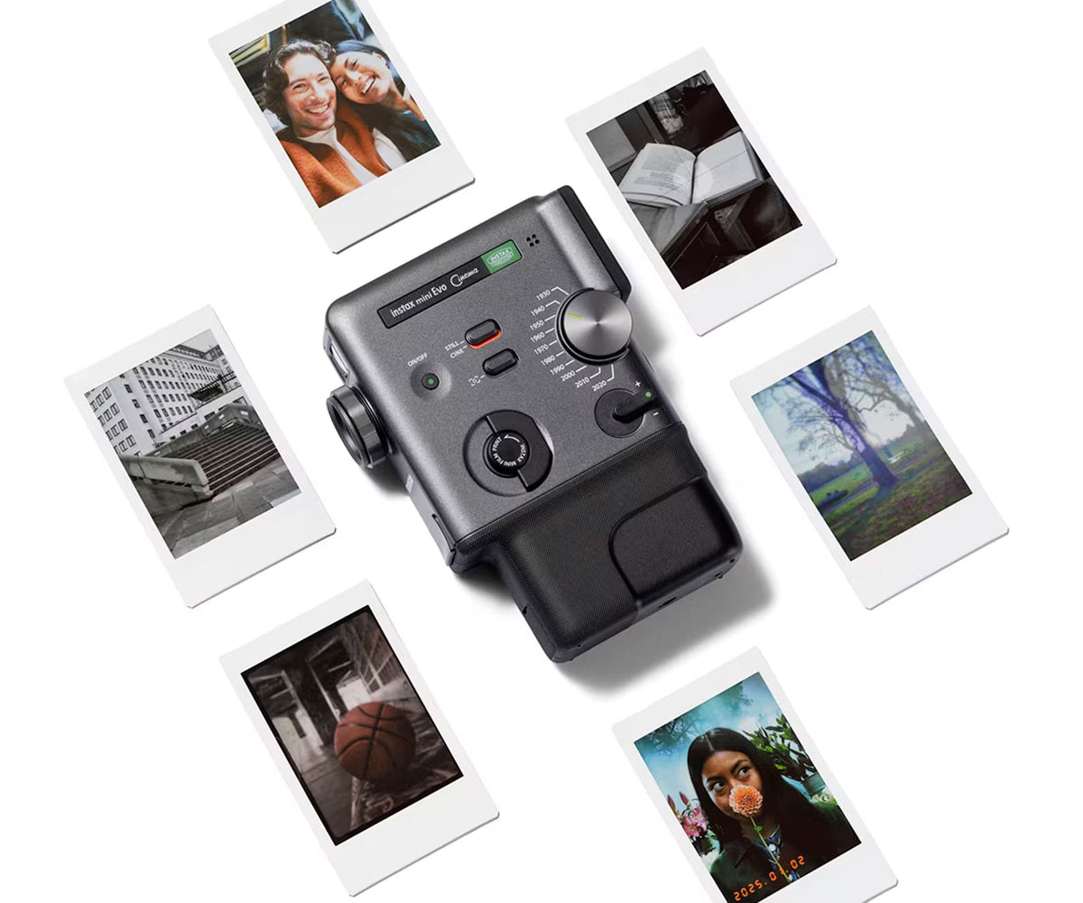 FUJIFILM INSTAX MINI EVO CINEMA BLACK / CÁMARA 3 EN 1: INSTANTÁNEA, IMPRESORA Y VÍDEO - detalle