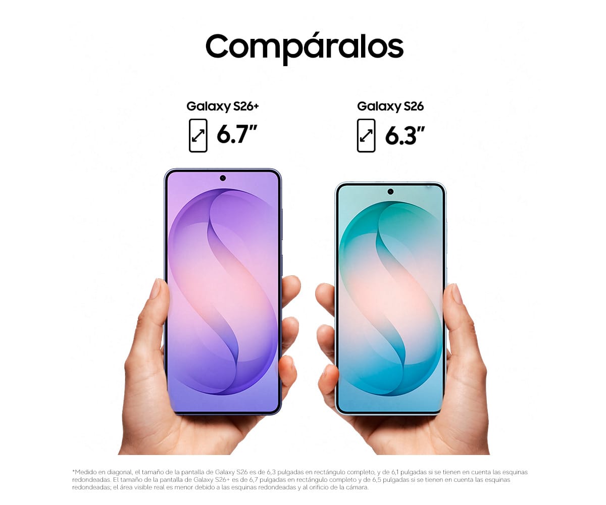 SAMSUNG GALAXY S26 SKY BLUE / 12GB+256GB / 6.3" DYNAMIC AMOLED 120HZ FHD+ - detalle