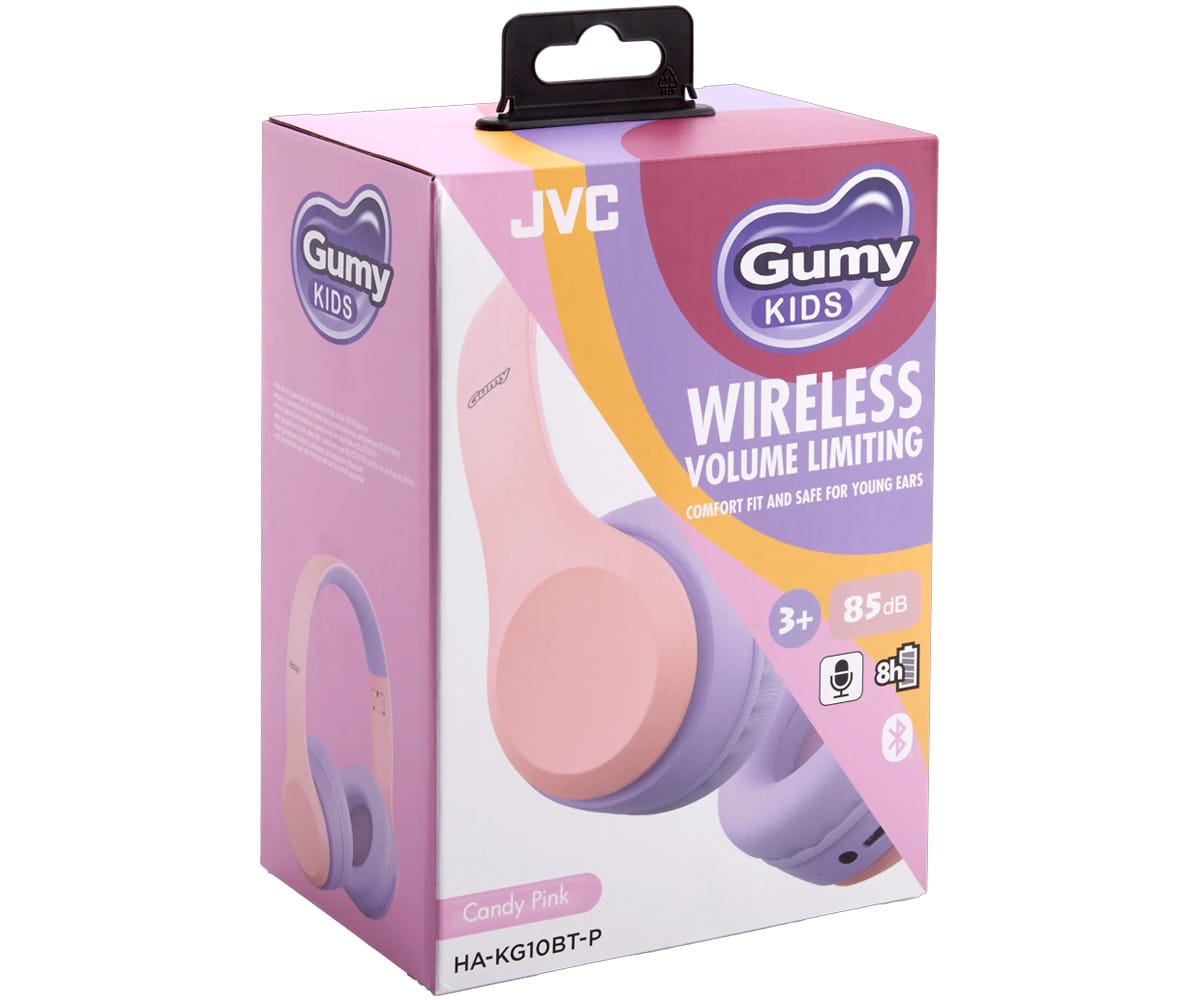 JVC HA-KG10BT-P CANDY PINK / AURICULARES INALÁMBRICOS DE DIADEMA GUMY KIDS - detalle