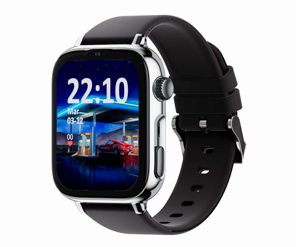 SAVEFAMILY SAVEWATCH PLUS 2 JUNIOR (+8 AÑOS) PLATA CON CORREA DE SILICONA BLACK IS BLACK / SMARTWATCH 4G PARA NIÑOS