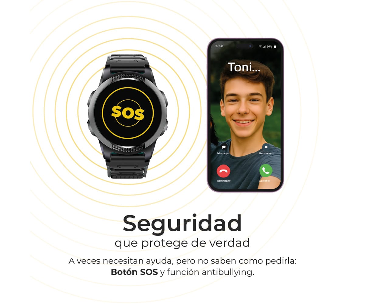SAVEFAMILY SLIM JUNIOR (+8 AÑOS) VERDE / SMARTWATCH 4G PARA ADOLESCENTES - detalle