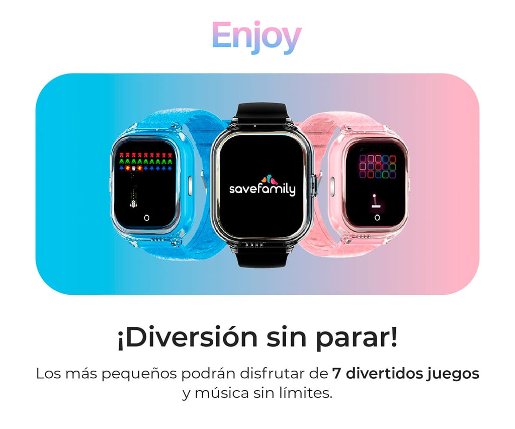 SAVEFAMILY ENJOY KIDS (4-7 AÑOS) AZUL / SMARTWATCH 4G PARA NIÑOS - detalle