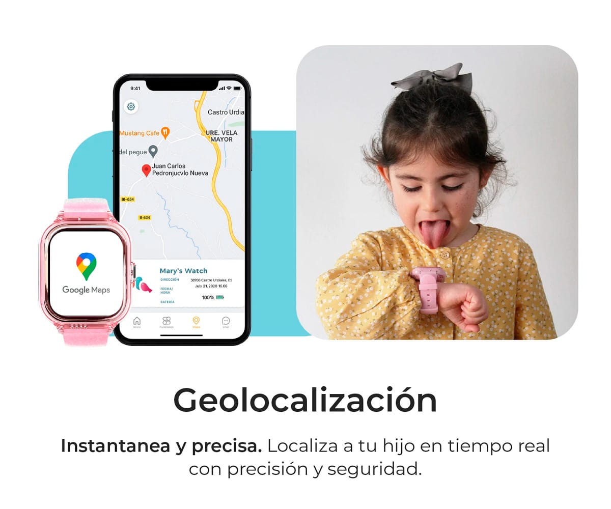 SAVEFAMILY ENJOY KIDS (4-7 AÑOS) NEGRO / SMARTWATCH 4G PARA NIÑOS - detalle