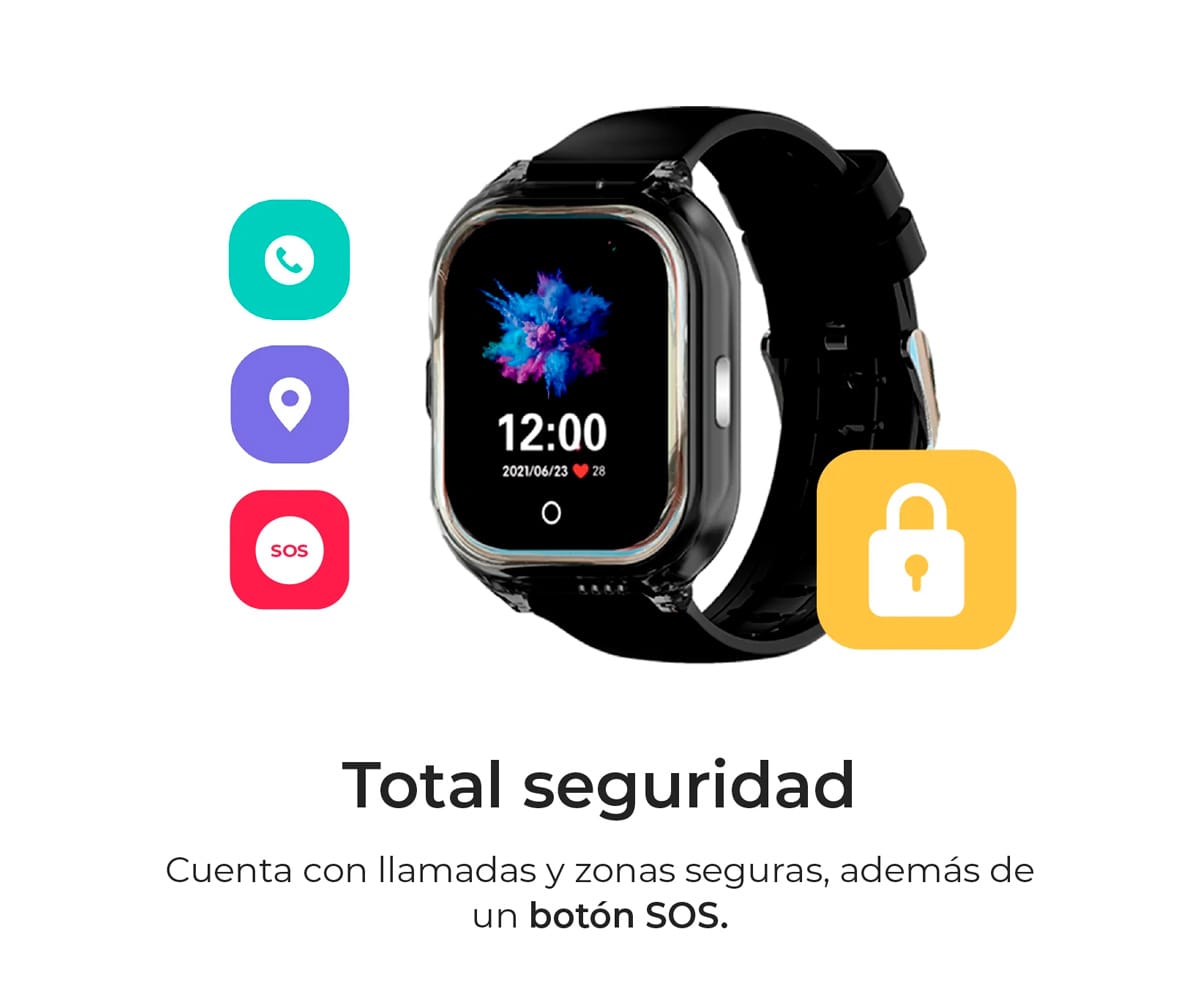 SAVEFAMILY ENJOY KIDS (4-7 AÑOS) NEGRO / SMARTWATCH 4G PARA NIÑOS - detalle