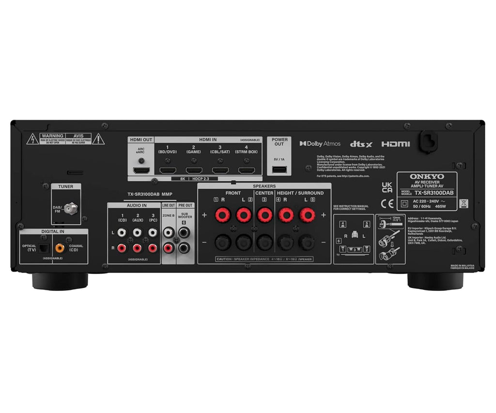 ONKYO TX-SR3100 DAB NEGRO / RECEPTOR AV DE 5.2 CANALES - detalle