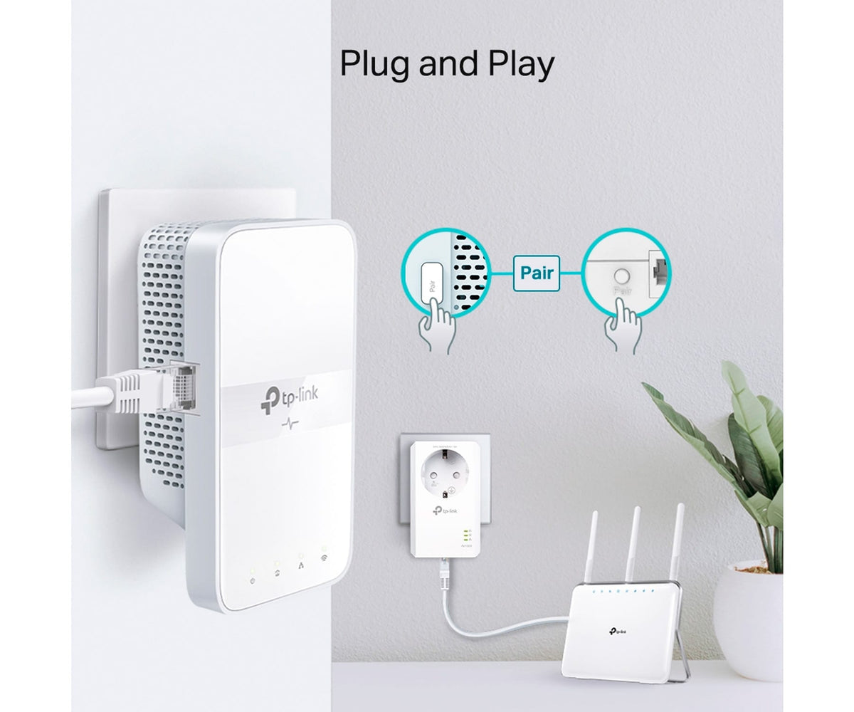 TP-LINK TL-WPA7617 KIT BLANCO / KIT DE ADAPTADORES POWERLINE AV1000 + WI-FI 5 AC1200 - detalle