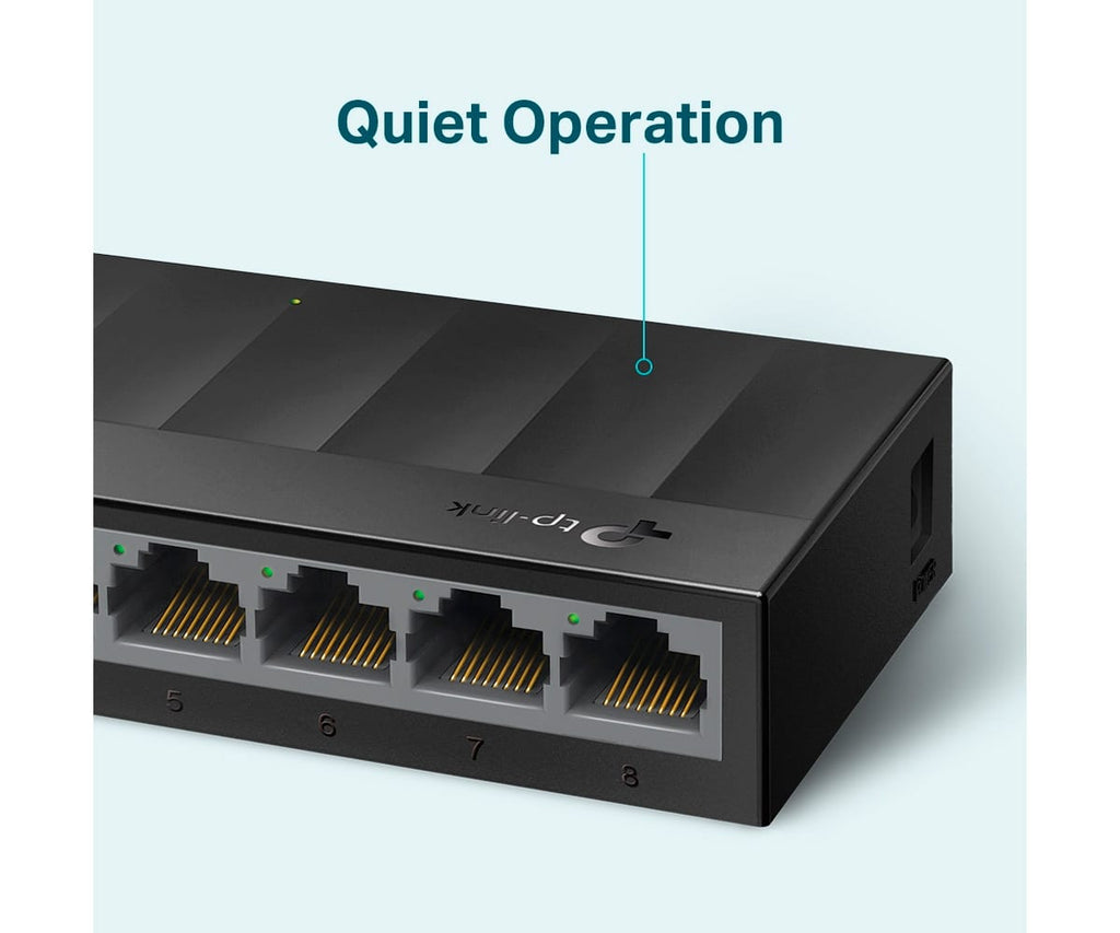 TP-LINK LS1008G NEGRO / SWITCH DE ESCRITORIO DE 8 PUERTOS 10/100/1000MBPS - detalle